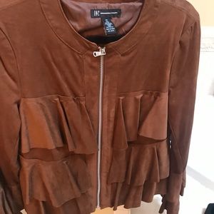 Inc Brown Suede Jacket